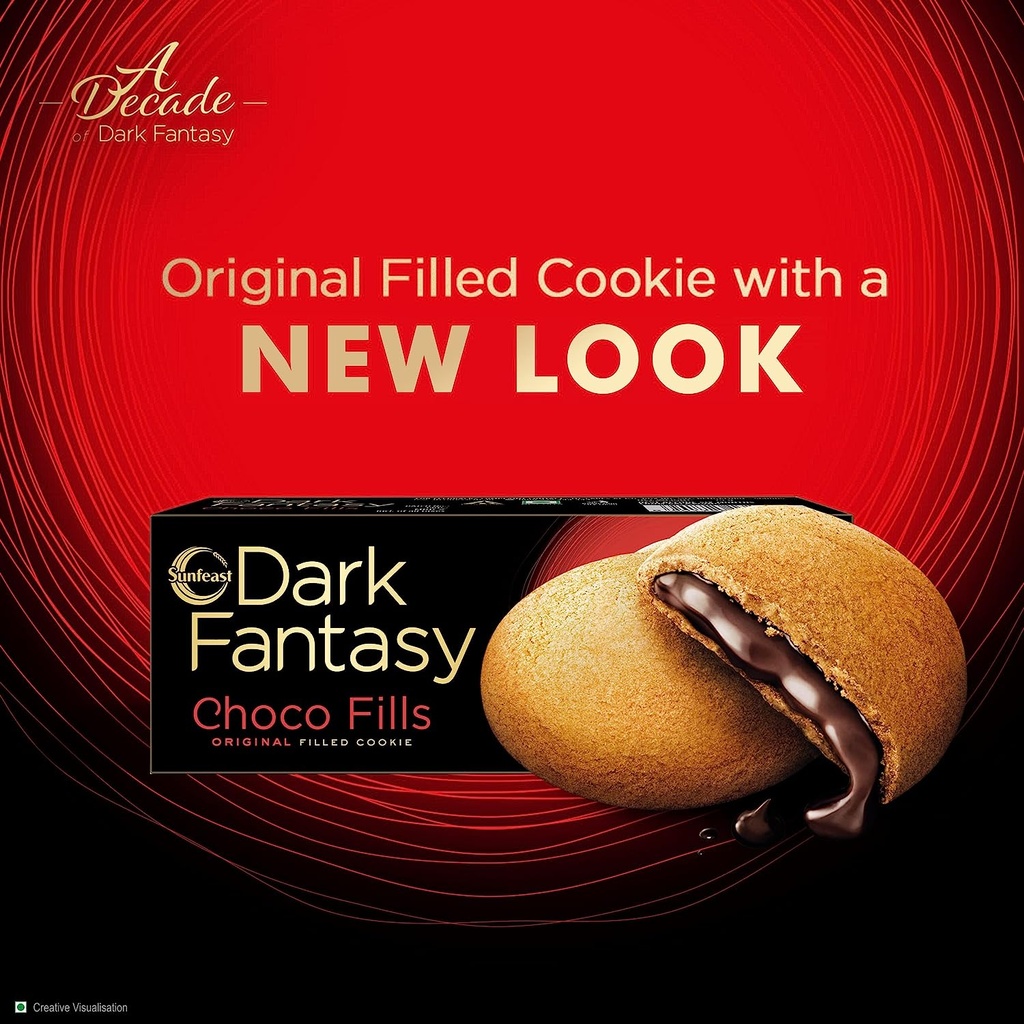 Recheio de creme Dark Fantasy Choco